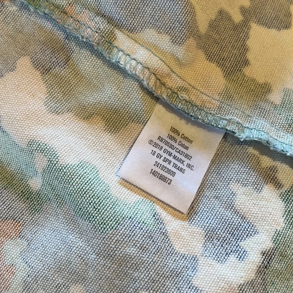 Digital Camo Print Hooded Jacket Blue, Green, Pumpkin White Girl SZ XL‌‌‌‌‌‌